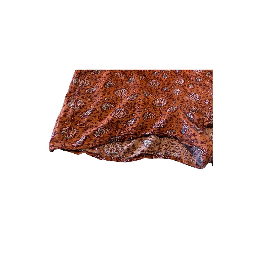 Madewell Women's Orange Floral Print Viscose Lounge Shorts XL - Picture 2 of 6